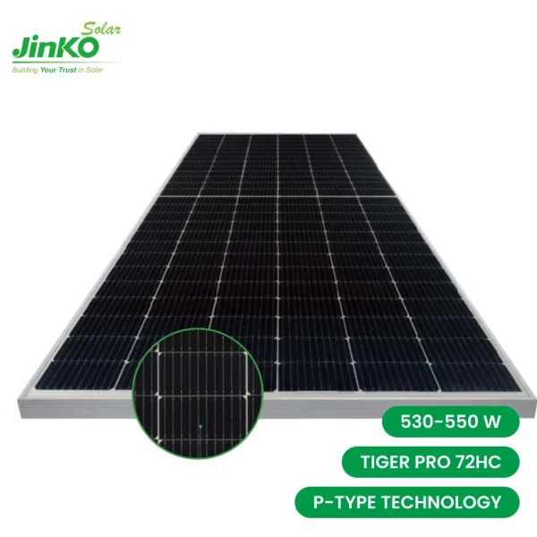 Panneau solaire JINKO Solar 550W Tiger PRO 72HC P-Type